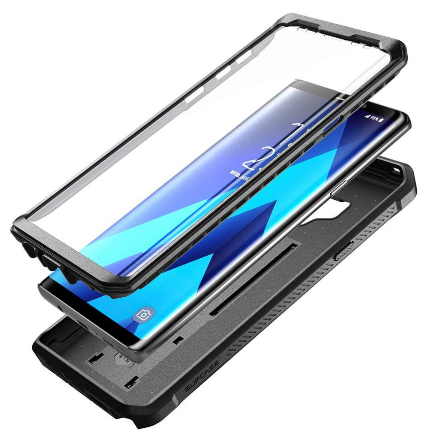 Etui pancerne z kaburą z klipsem obrotowym i osłoną na ekran Supcase Unicorn Beetle Pro do Galaxy Note 9